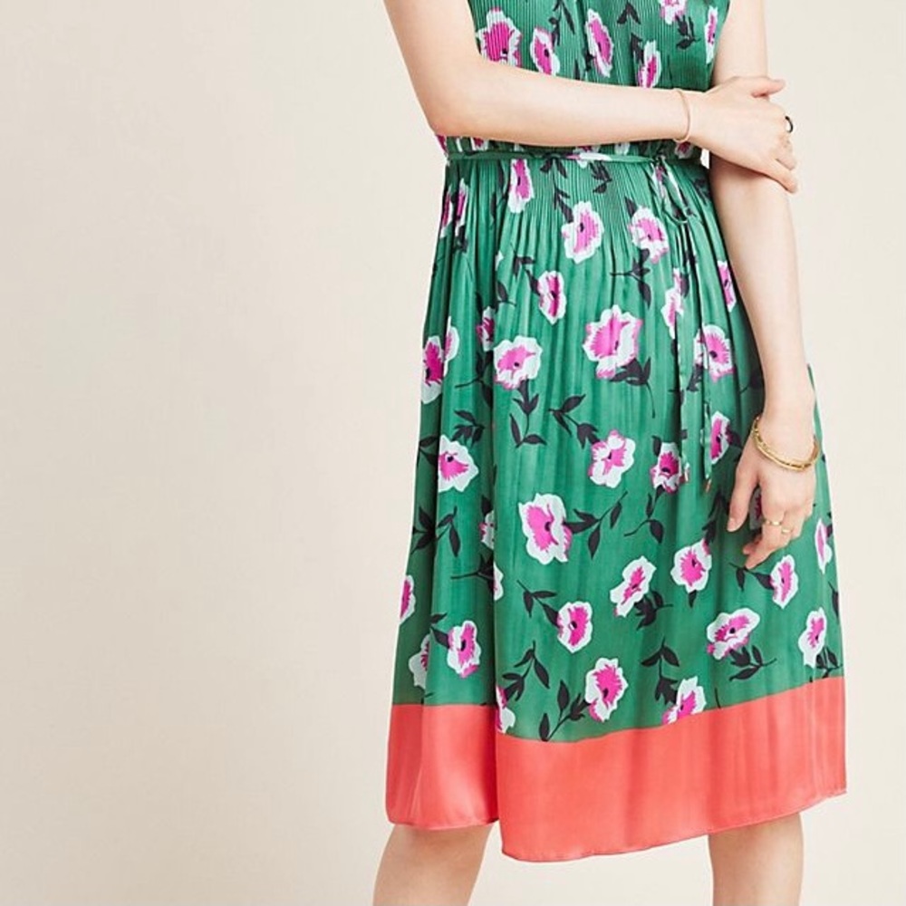 🌸 Anthropologie Mireille Pleated Dress - Picture 5 of 5
